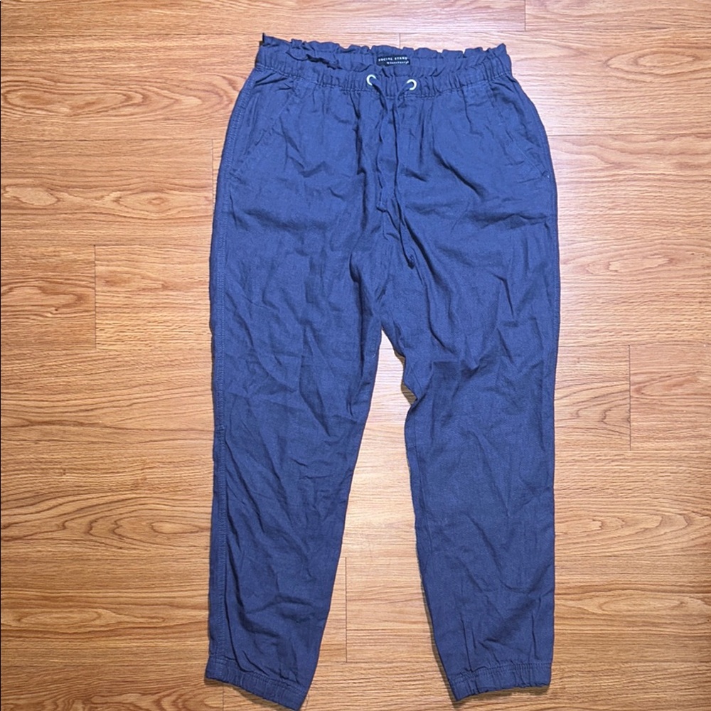 Sanctuary Blue Sweatpants with Elastic Waistband and Relaxed Fit
